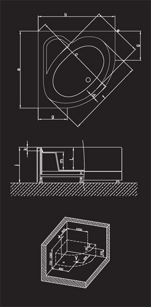 120 x 120 Jakuzi Lüx