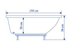 150 x 75 Küvet