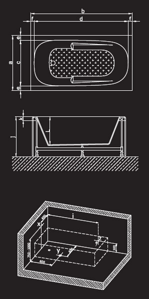 150 x 80 Jakuzi Lüx