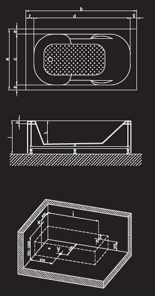 154 x 90 Jakuzi Lüx