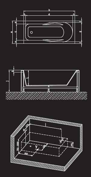 170 x 75 Jakuzi Lüx